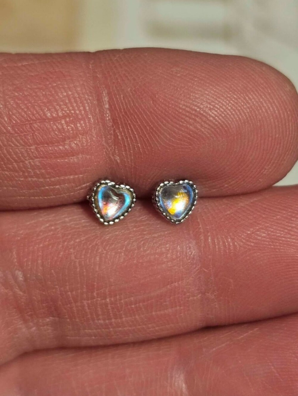 Sterling Silver Heart Screw Ball Earrings
